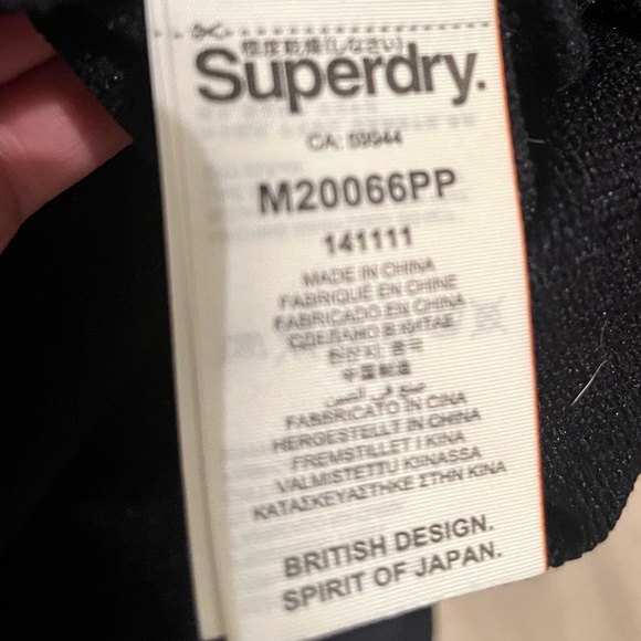 SuperDry Orange label zip up men’s sport sweatshirt size small - Picture 6 of 6